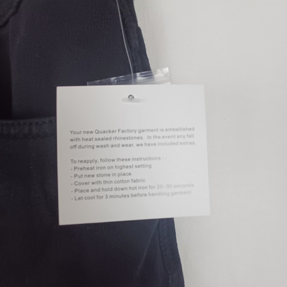 NWOT Quacker Factory Jeans Bootcut Dream Jeannes Black Size 16 A210151 - Picture 3 of 6